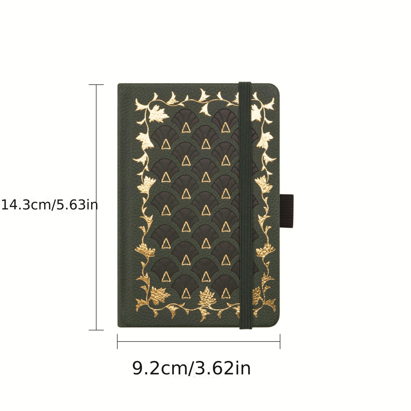 Vintage Creative Journal – A6 Dotted Notebook, Thick 160gsm Paper, Durable Faux Leather Hardcover, Ideal for Bullet Journaling