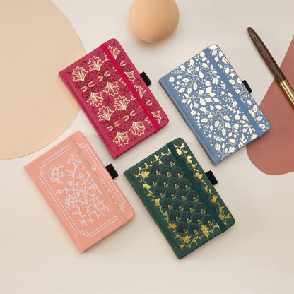 Vintage Creative Journal – A6 Dotted Notebook, Thick 160gsm Paper, Durable Faux Leather Hardcover, Ideal for Bullet Journaling