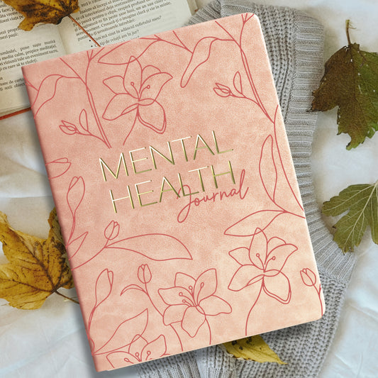 Self-Care & Mental Health Journal – 120-Day Mood Tracker, Anxiety & ADHD Support, Cute Pink Floral A5 Planner, Daily Mindfulness & Positivity Journal